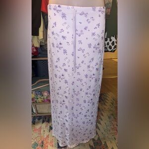 Cream Maxi Pencil Skirt for Casual Resort Wear